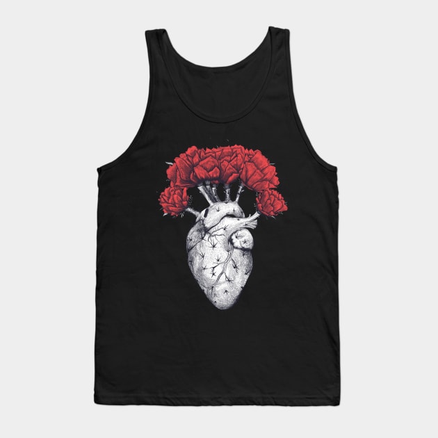 Cactus heart Tank Top by kodamorkovkart